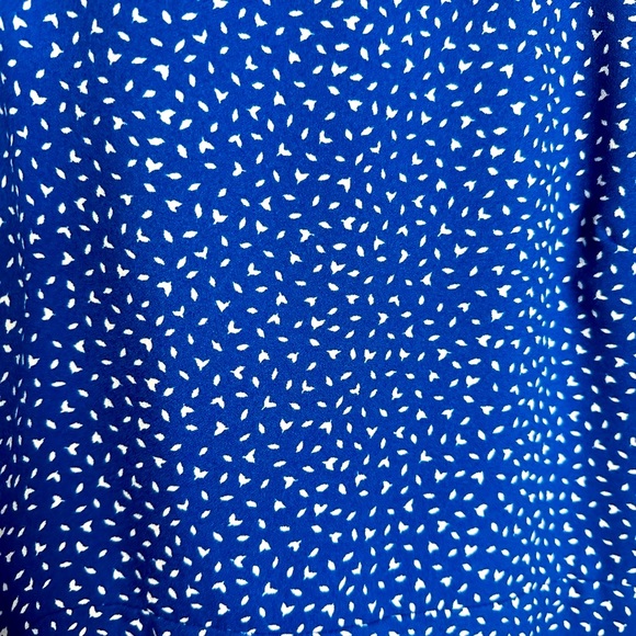 Banana Republic Puff Sleeve Blue/White Print Fit & Flare Dress - Picture 5 of 5